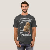 Bichon Poodle Dog Mom Bichon Poo Dad Costume Tシャツ (正面フル)