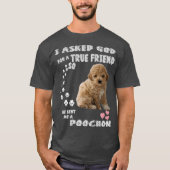 Bichon Poodle Dog Mom Bichon Poo Dad Costume Tシャツ (正面)