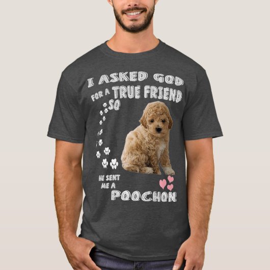 Bichon Poodle Dog Mom Bichon Poo Dad Costume Tシャツ (正面)