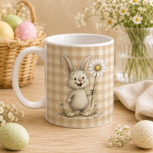 Bicolor Taza Happy Easter para café コーヒーマグカップ