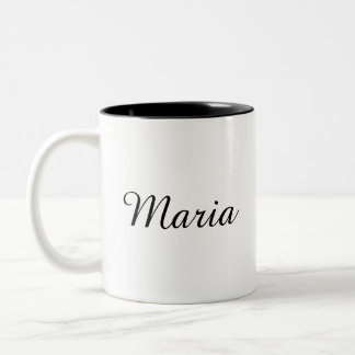 Bicolor Taza personalizada con bonita flor romanti ツートーンマグカップ