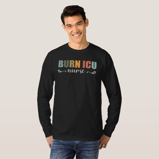 BICU Burn ICU Nurse Specialized Intensive Care Uni Tシャツ (正面フル)