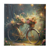 Bicycle and Flowers タイル (正面)