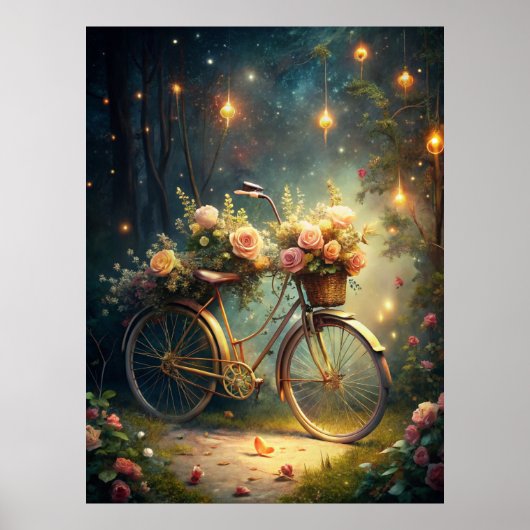 Bicycle and Flowers ポスター (正面)