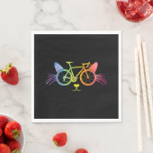 Bicycle Cat Lgbt スタンダードランチョンナプキン (インサイチュ)