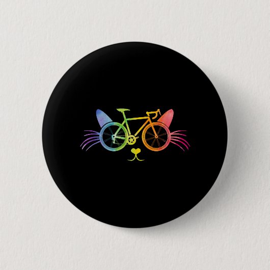 Bicycle Cat Lgbt 缶バッジ (正面)