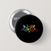 Bicycle Cat Lgbt 缶バッジ (正面&裏面)