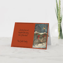 Bicycle Christmas Holiday Card  カード