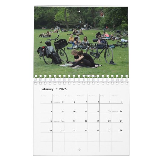 Bicycle Culture カレンダー (2月 2026)