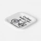 Bicycle Cycling Bicycling Cyclist Birthday Party ペーパープレート (傾斜あり)