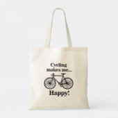 Bicycle Cycling Biking Cyclist トートバッグ (裏面)