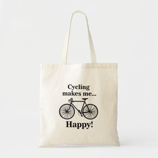 Bicycle Cycling Biking Cyclist トートバッグ (正面)