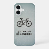 Bicycle for Racing and Road – あなたのスローガンまたは名前 iPhone 16ケース (裏面)