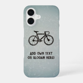 Bicycle for Racing and Road – あなたのスローガンまたは名前 iPhone 16ケース