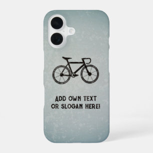 Bicycle for Racing and Road – あなたのスローガンまたは名前 iPhone 16ケース