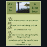 Bicycle Fun Activities Flyer<br><div class="desc">This green themed flyer is for bike related activities.  All of the text is editable. 
The green bicycle graphics are editable as well. On the back,  the bottom green bar is editable or removable.
Great to spread the word about a day of summer fun activities.</div>