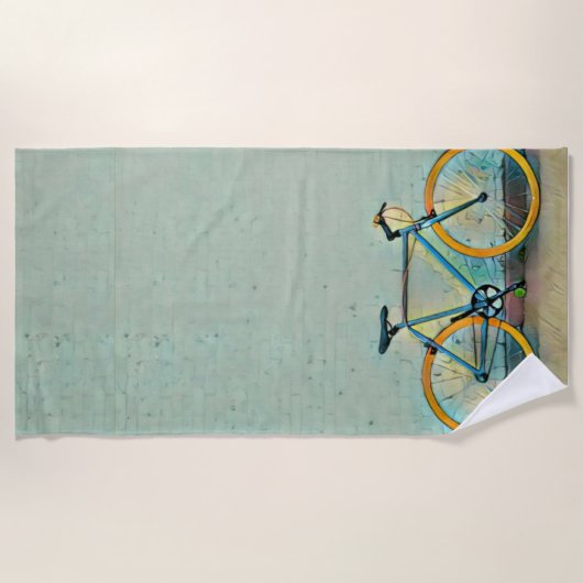 Bicycle gifts for her ビーチタオル (正面)