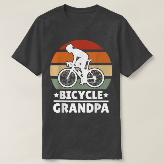 Bicycle Grandpa with a Bike Tシャツ (デザイン正面)