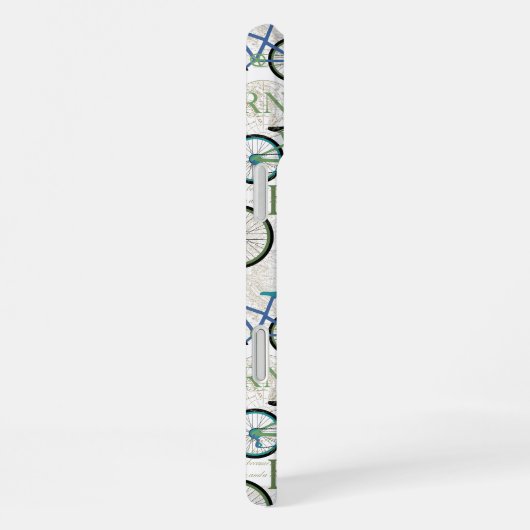 Bicycle Journey Blue iPhoneケース (右側面)