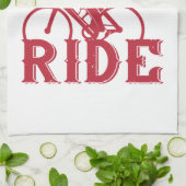 Bicycle - Life is a beautiful ride キッチンタオル (折り畳み)