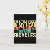 Bicycle Lover Funny Quote Cycling Humor カード (黄色い花)