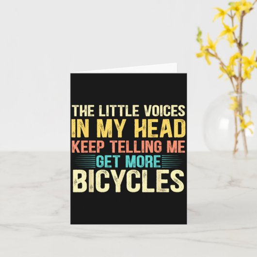 Bicycle Lover Funny Quote Cycling Humor  カード (黄色い花)