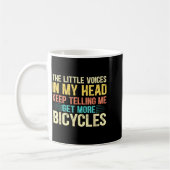 Bicycle Lover Funny Quote Cycling Humor コーヒーマグカップ (左)