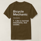 Bicycle Mechanic Defined  Funny Definition  Tシャツ (デザイン正面)