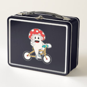 Bicycle.PNGのキノコ メタルランチボックス