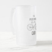 Bicycle : Poor Man's Car フロストグラスビールジョッキ (正面左)