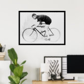 Bicycle Racer、Norman Anderson 1914 ポスター (ホームオフィス)