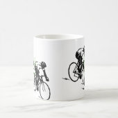 Bicycle Riding Race Art コーヒーマグカップ (中央)