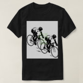 Bicycle Riding Race Art Tシャツ (デザイン正面)