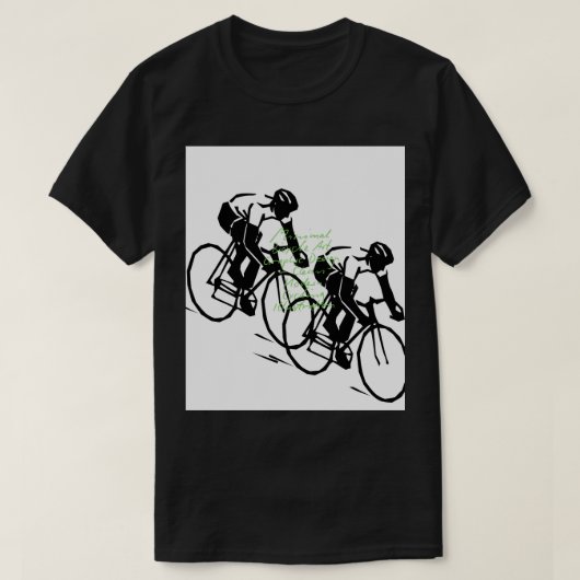 Bicycle Riding Race Art Tシャツ (デザイン正面)