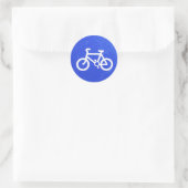 Bicycle Traffic Sign Stickers ラウンドシール (バッグ)