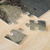 Bicycle with Baskets of Flowers in English Village ジグソーパズル (側面)