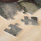 Bicycle with Baskets of Flowers in English Village ジグソーパズル (側面)