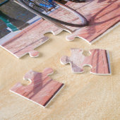 Bicycles Houses Along Amsterdam Canal Netherlands ジグソーパズル (側面)