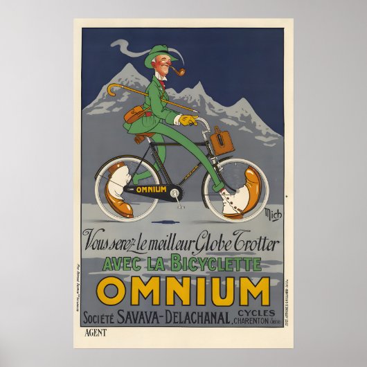 Bicyclette Omnium - Mich Poster ポスター (正面)