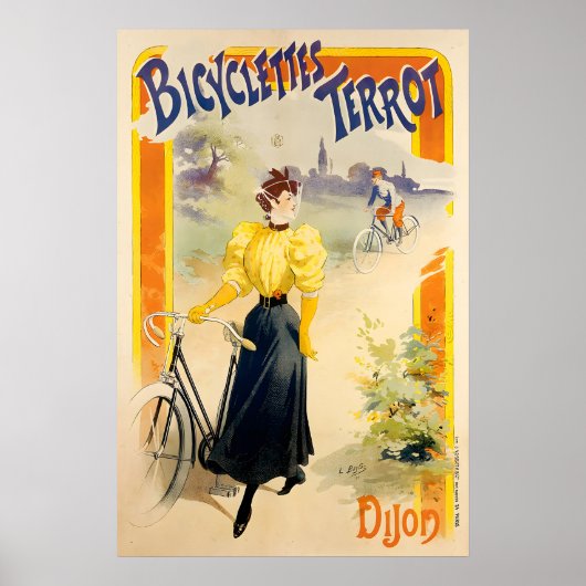 Bicyclettes Terrot Vintage Bicycle Poster ポスター (正面)