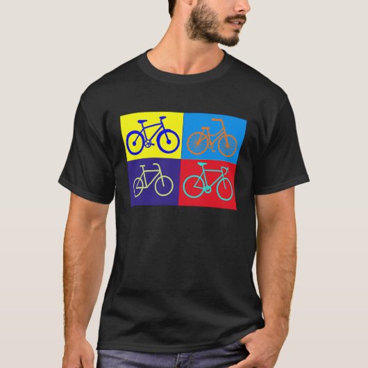 bicycling accessories bicycle cycling cyclists art tシャツ (正面)
