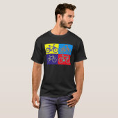 bicycling accessories bicycle cycling cyclists art tシャツ (正面フル)
