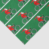Bicycling Cyclist Christmas Tissue Paper 薄葉紙 (詳細)