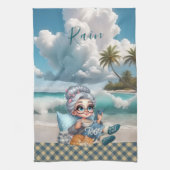 Biddie Buddiesブランド「Rain」 キッチンタオル (縦)