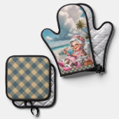 Biddie Buddiesブランド – Webby's 鍋つかみ&鍋敷きセット (正面/裏面)