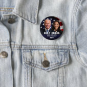 Biden Harris 2020 Patriotic Flag Photo Button 缶バッジ (インサイチュ)