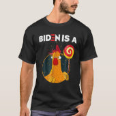 Biden Is A Rooster Lollipop Funny Biden Joke Appar Tシャツ (正面)