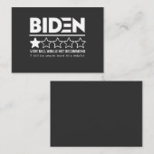 Biden Very Bad Would Not Recommend T-Shirt 名刺 (正面/裏面)