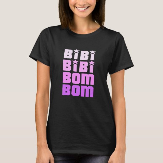 Bidi Bidi Bom Bomラテンアメリカ系女性メキシコスペインのクンビア Tシャツ (正面)