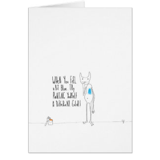 Biduleは青を絵を描きました